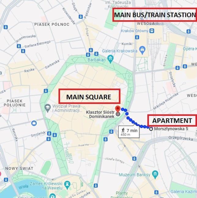 Stylish 2 Bedroom Apartment Morsztynowska Street クラクフ エクステリア 写真
